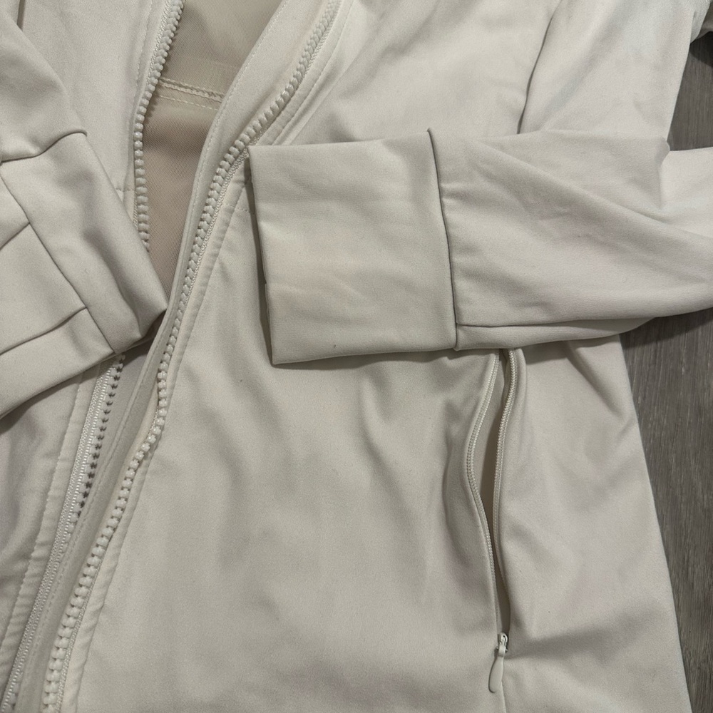 Fabletics Trinity Performance Jacket Cream Sz Sma… - image 2